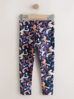 Discount Next Navy Unicorn Leggings (3-16yrs)