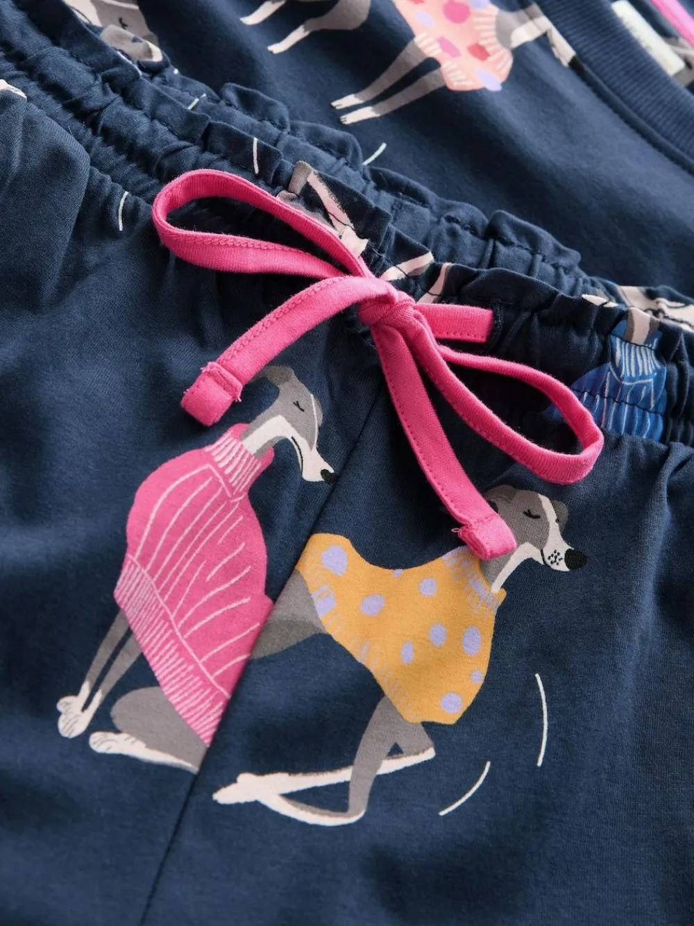 Outlet Next Navy Whippet 100% Cotton Short Set Pyjamas