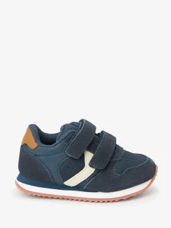 Outlet Next Navy Wide Fit (G) Double Strap Trainers
