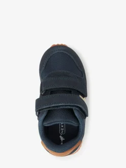 Outlet Next Navy Wide Fit (G) Double Strap Trainers