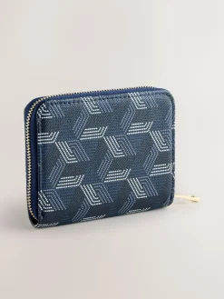 Online Next Navy Zip Around Purse