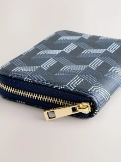 Online Next Navy Zip Around Purse