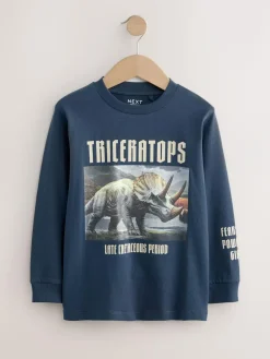 Next Graphic Long Sleeve T-Shirts 3 Pack (3-16yrs)^BOY Tops|T-Shirts