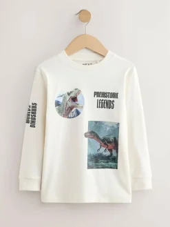 Next Graphic Long Sleeve T-Shirts 3 Pack (3-16yrs)^BOY Tops|T-Shirts