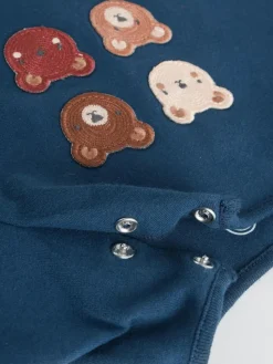 Next Navy/Brown Bear Tops and Leggings 6 Piece Baby Set (0mths-3yrs)^BOY Cosy Club|Baby Winter Clothing