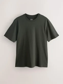 Clearance Next Navy/Green/Burgundy Red/Yellow/Slate/Blue Regular Fit Essential Cotton T-Shirts 6 Pack