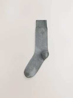 Next Navy/Grey Marl Embroidered Lasting Fresh Socks 10 Pack^ Nightwear|Socks