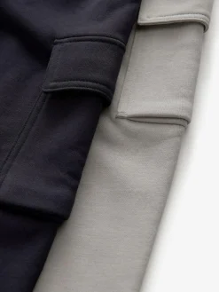 Next Slim Fit Cargo Joggers 2 Pack (3-16yrs)^BOY Sweat Pants|Joggers