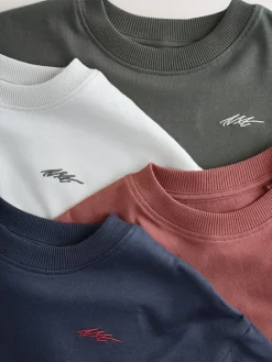 Next Short Sleeve Logo Chest Graphic T-Shirts 4 Pack (3-16yrs)^BOY Tops|T-Shirts