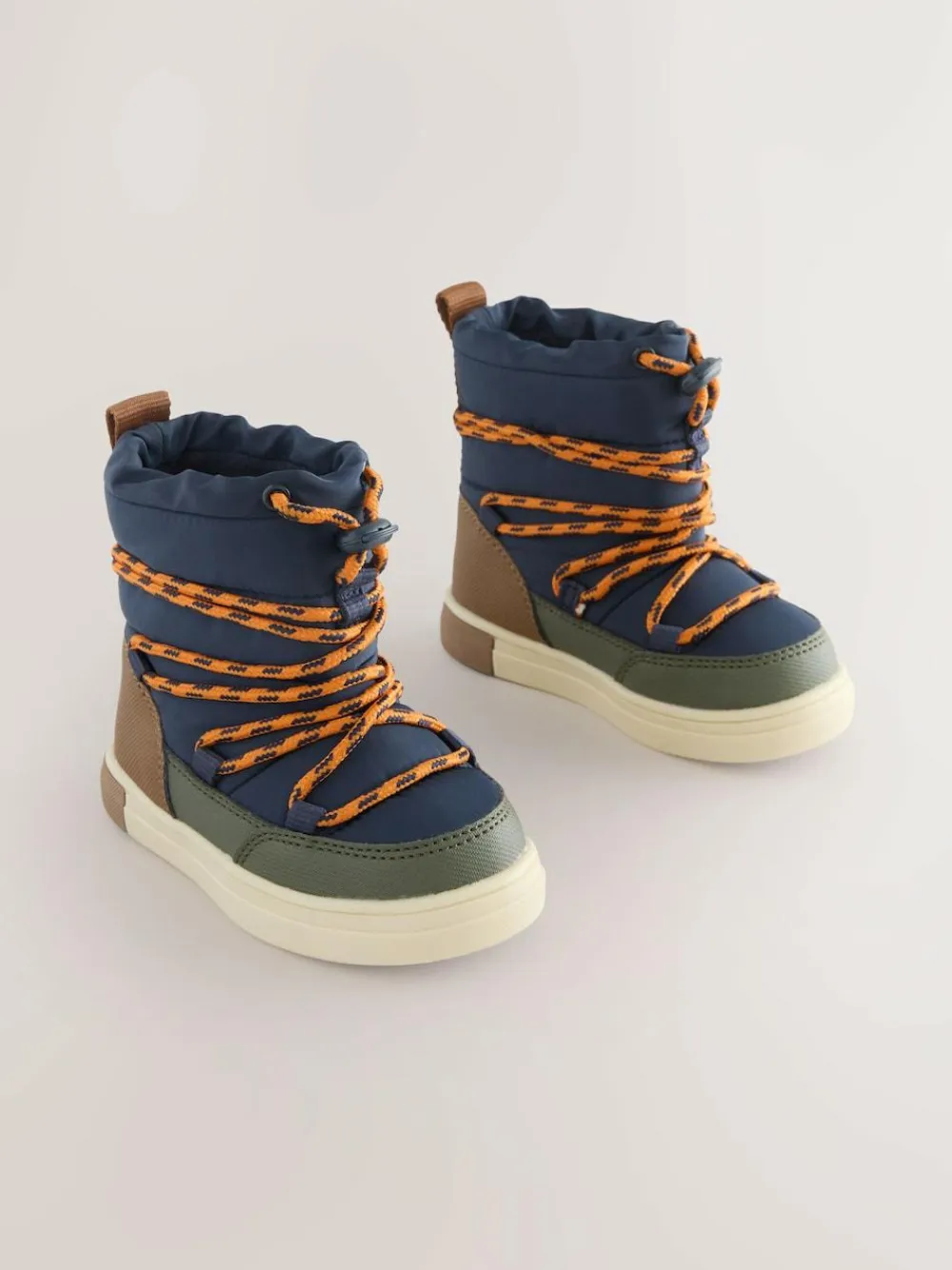 Next Navy/Khaki Thermal Thinsulate™ Lined Quilted Water Resistant Boots^BOY Baby Boots|Boots