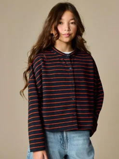 Next Textured Striped Cardigan (3-16yrs)^ Knitwear & Sweaters|Knitwear
