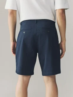 Clearance Next Loose Fit Stretch Chino Shorts 2 Pack Navy/Stone