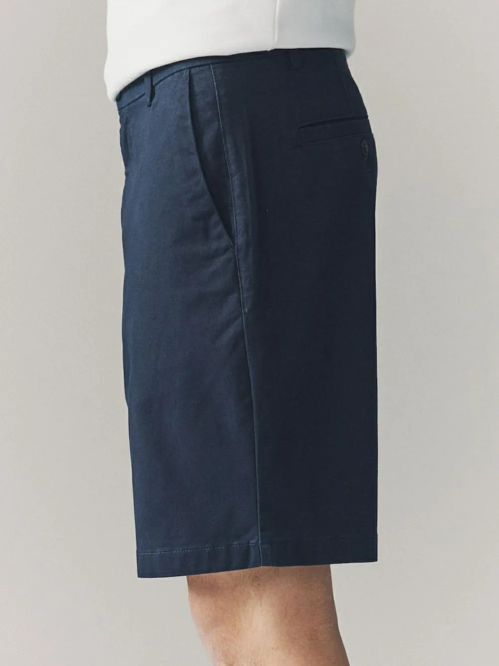 Clearance Next Loose Fit Stretch Chino Shorts 2 Pack Navy/Stone