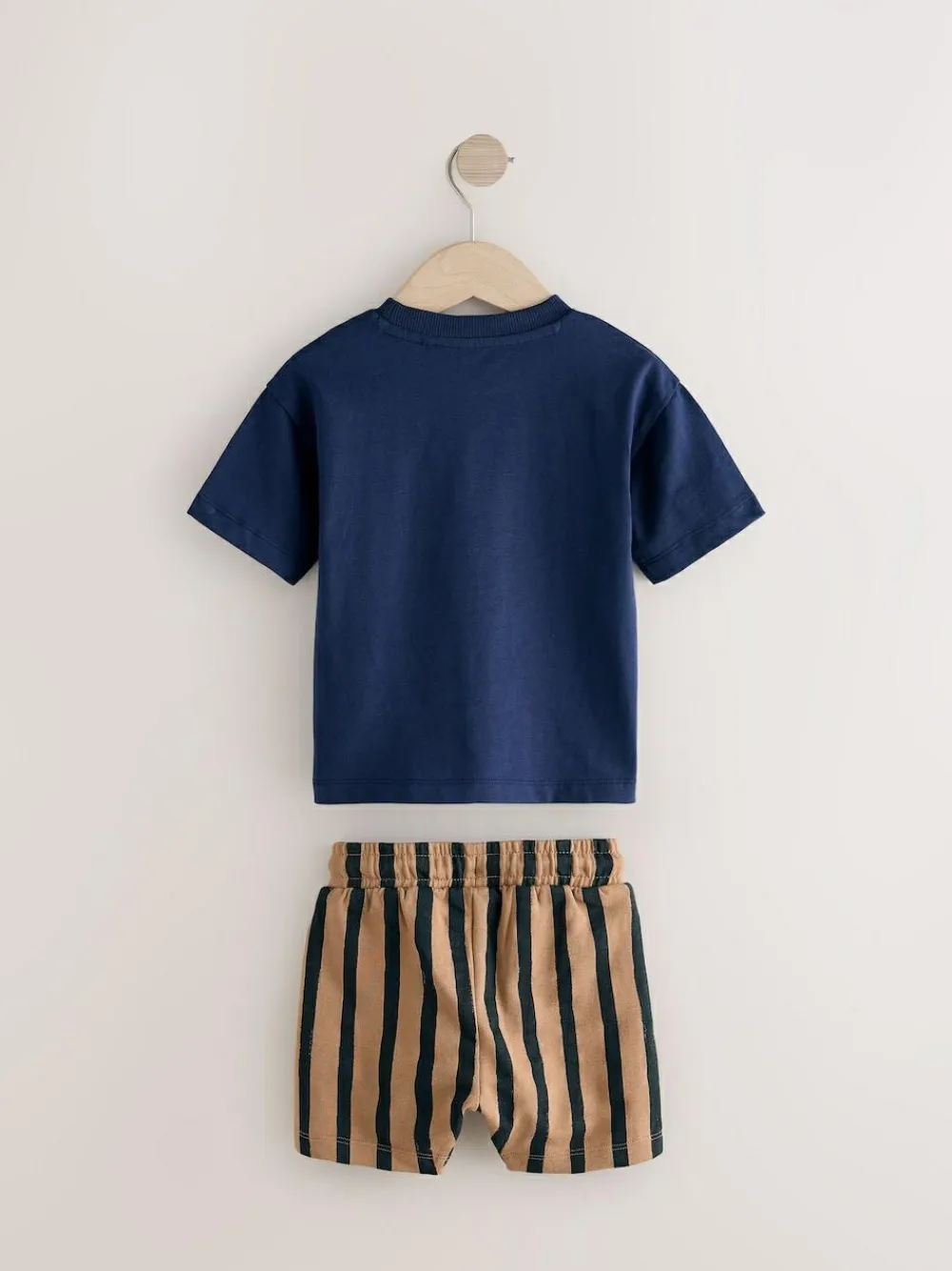 Next Short Sleeve T-Shirt & Shorts Set 2 Pack (3mths-7yrs) (3mths-7yrs)^BOY Shorts|Shorts