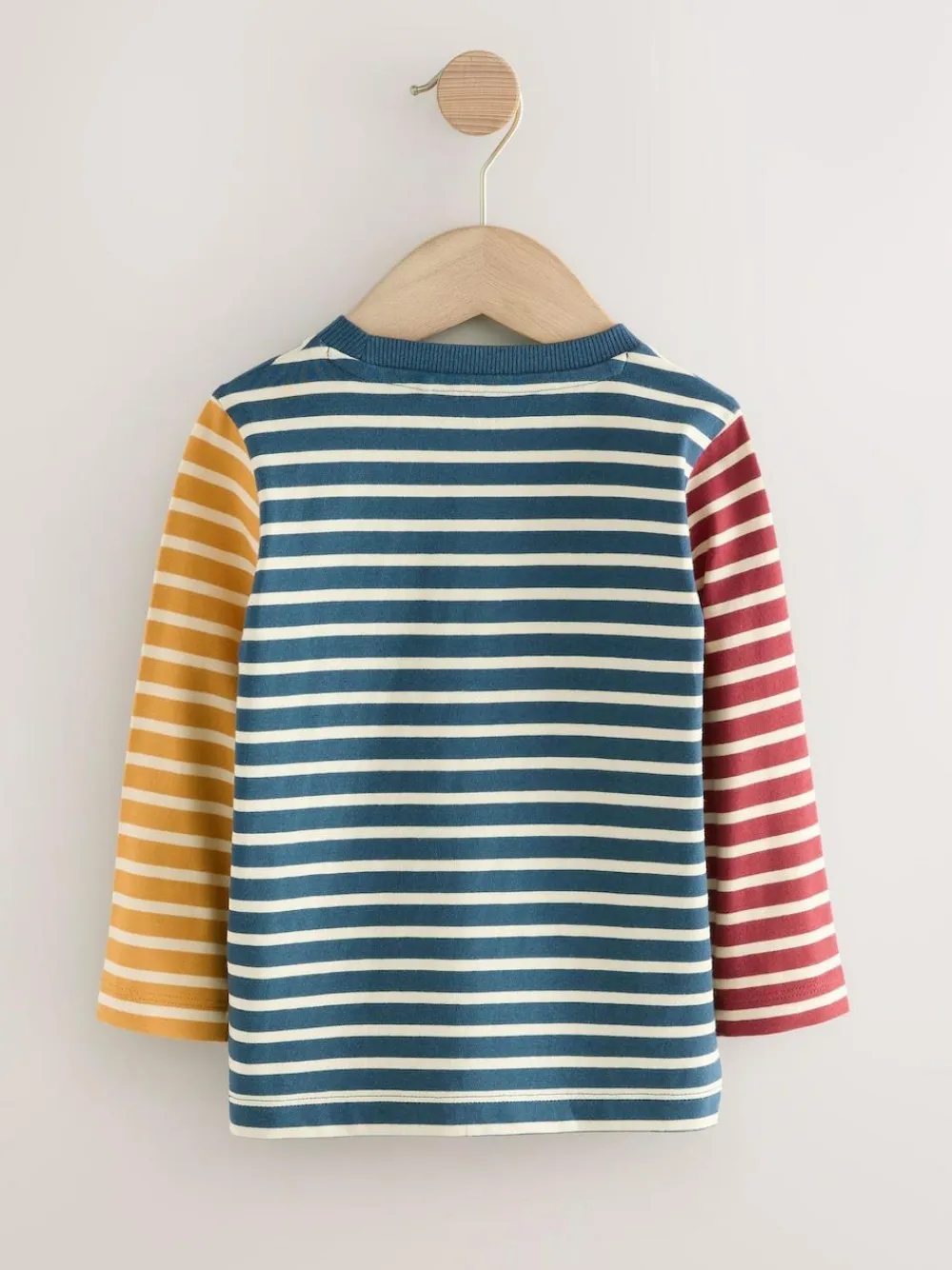 Next 100% Cotton Long Sleeve Stripe T-Shirt (3mths-7yrs)^BOY Tops|T-Shirts