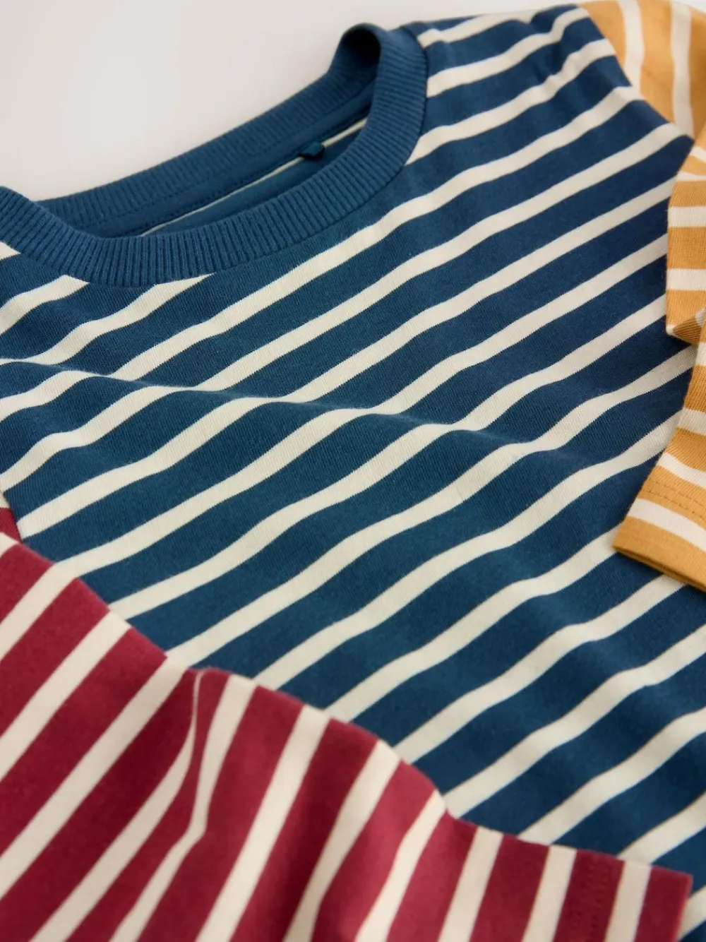 Next 100% Cotton Long Sleeve Stripe T-Shirt (3mths-7yrs)^BOY Tops|T-Shirts