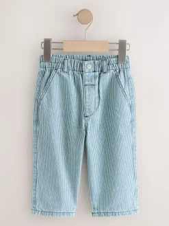 Next Navy/White Wide Leg Jeans (3mths-7yrs)