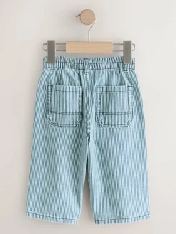 Next Navy/White Wide Leg Jeans (3mths-7yrs)