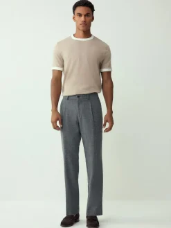 Next Navy/White/Neutral Stone 3 Pack Slim Fit Ringer T-Shirt^ Tops & T-Shirts