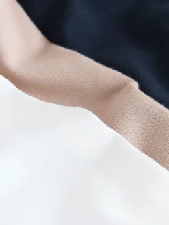 Next Navy/White/Neutral Stone 3 Pack Slim Fit Ringer T-Shirt^ Tops & T-Shirts