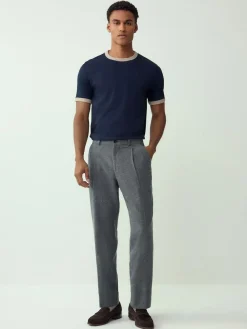 Next Navy/White/Neutral Stone 3 Pack Slim Fit Ringer T-Shirt^ Tops & T-Shirts