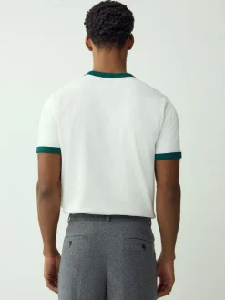 Next Navy/White/Neutral Stone 3 Pack Slim Fit Ringer T-Shirt^ Tops & T-Shirts