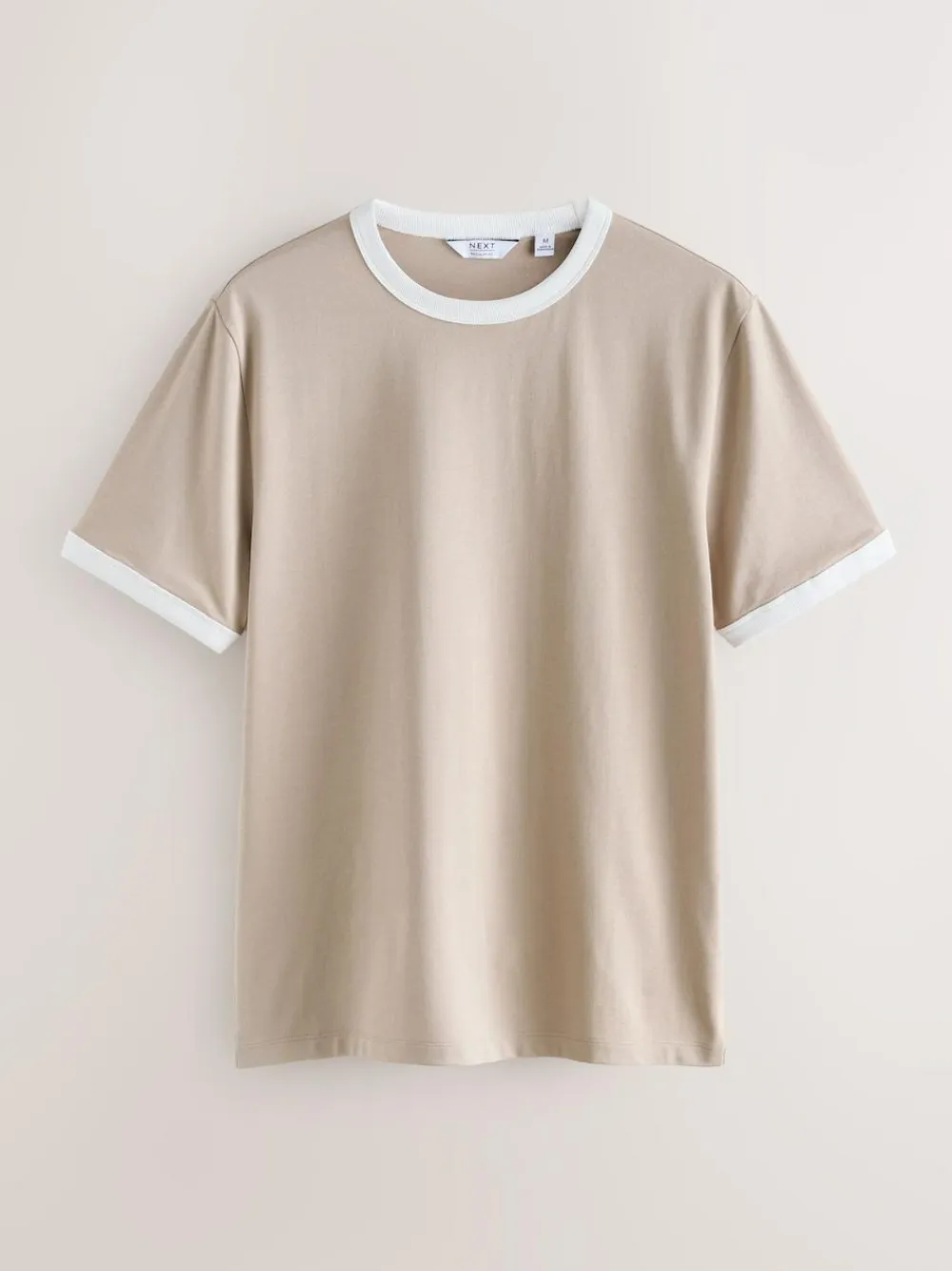 Next Navy/White/Neutral Stone 3 Pack Slim Fit Ringer T-Shirt^ Tops & T-Shirts