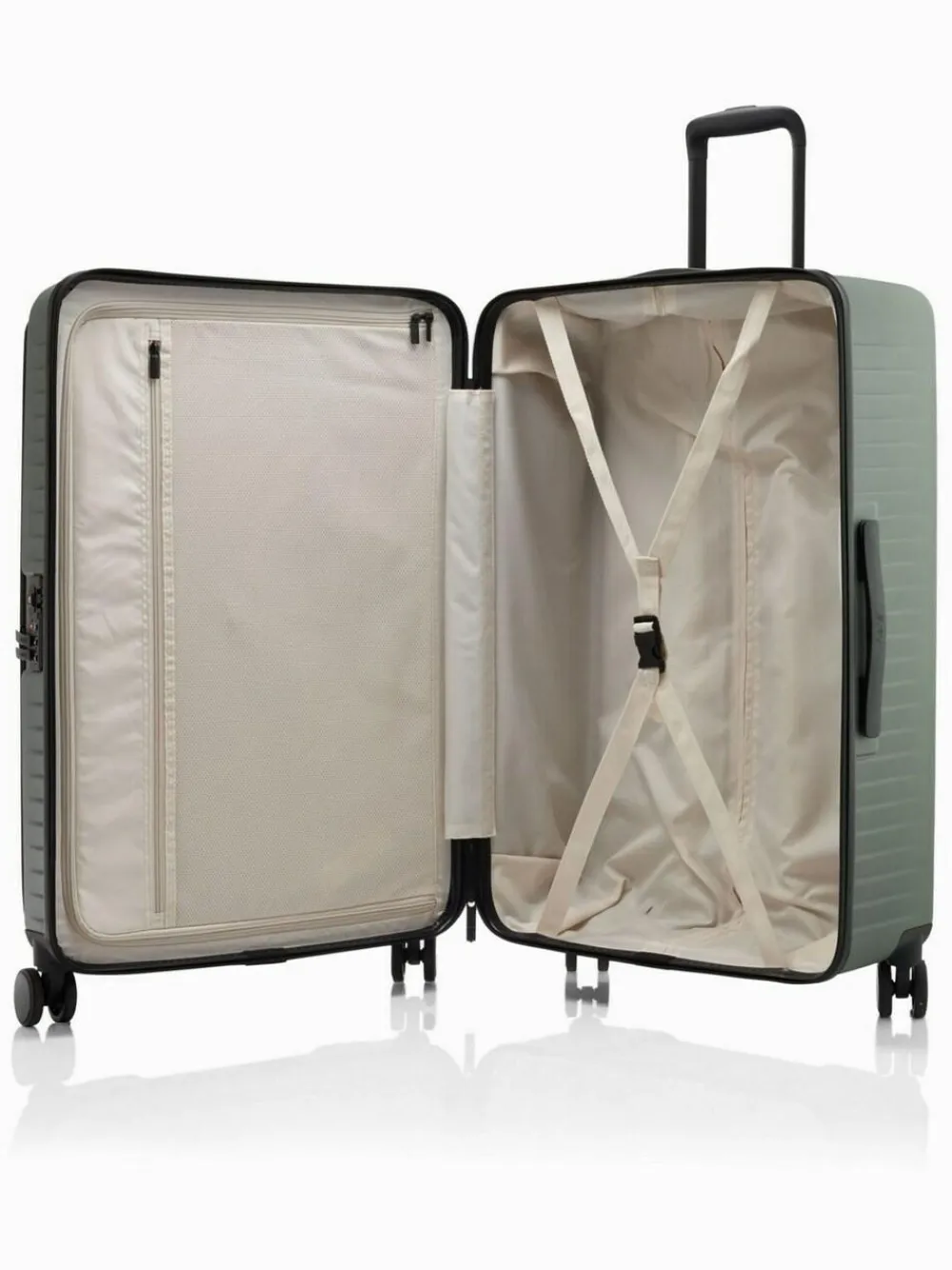 Clearance Nere Venture DUAL OPEN 75CM Suitcase Green