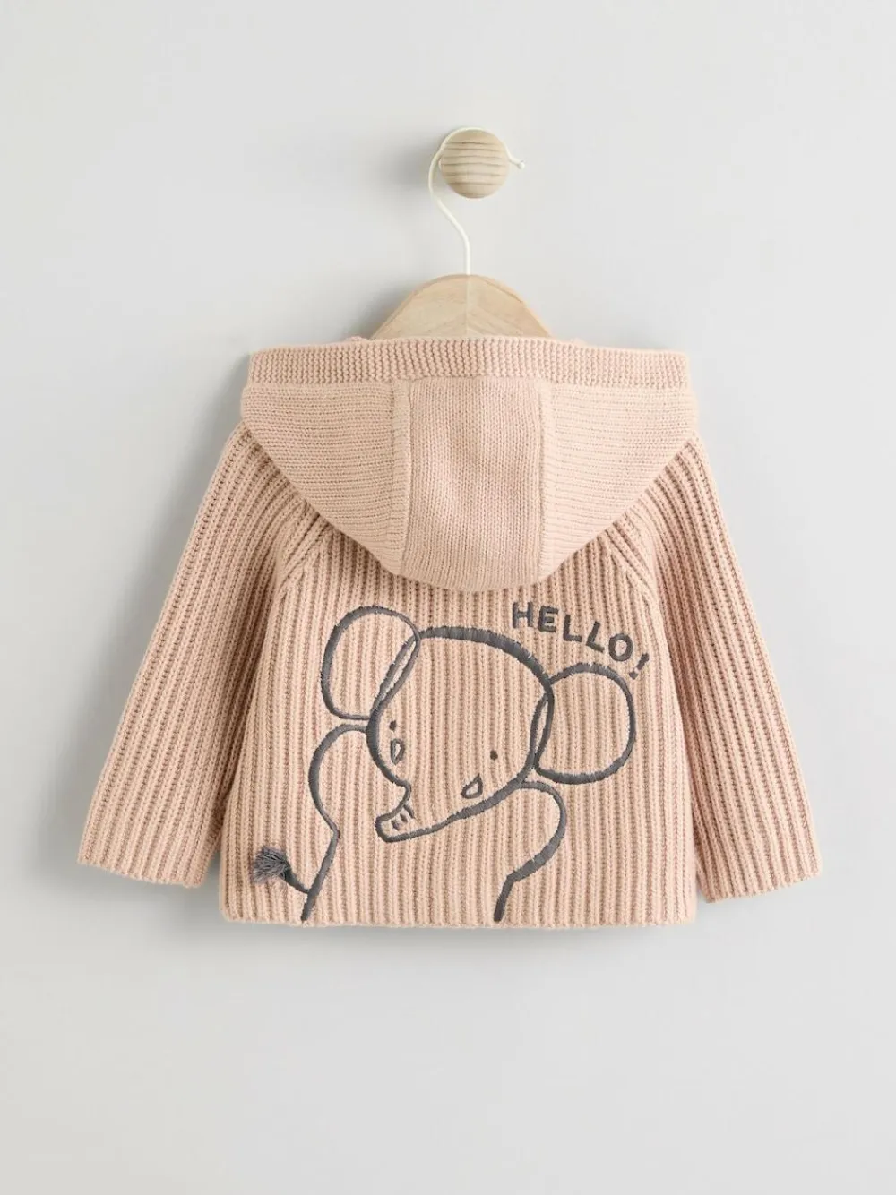 Next Neutral 100% Cotton Cardigan (0mths-2yrs)^BOY Knitwear|Knitwear