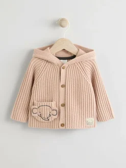 Next Neutral 100% Cotton Cardigan (0mths-2yrs)^BOY Knitwear|Knitwear