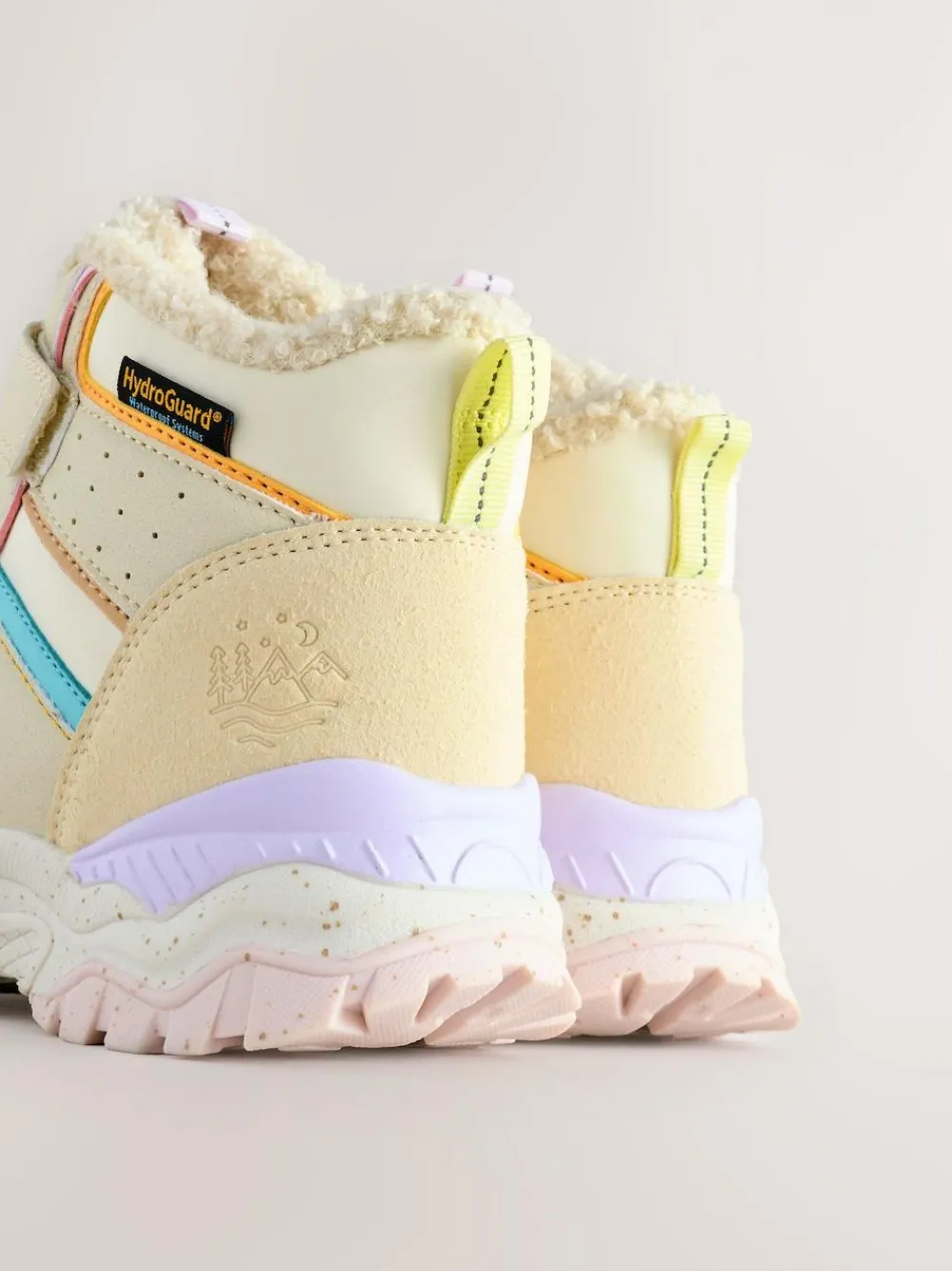 Online Next Neutral / Pastel Waterproof Walking Boots