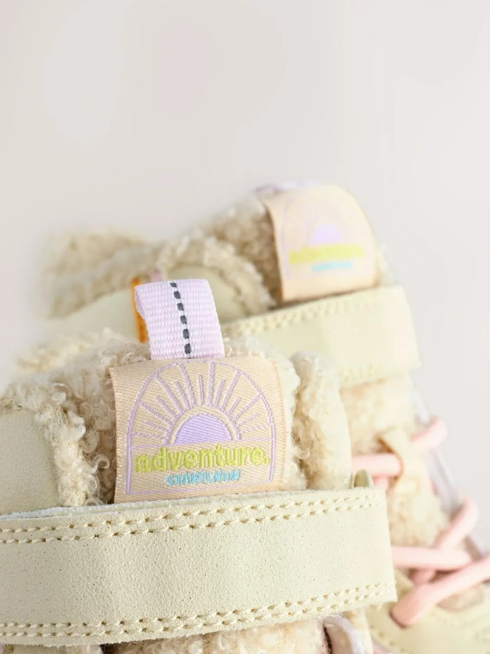 Online Next Neutral / Pastel Waterproof Walking Boots