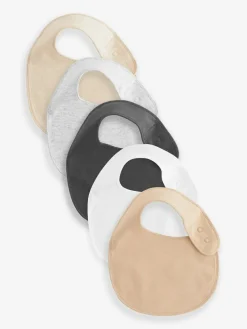 Next Neutral Baby 100% Cotton Bibs 5 Pack