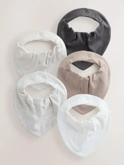 Sale Next Neutral Baby Bibs 5 Pack