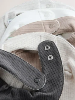 Sale Next Neutral Baby Bibs 5 Pack