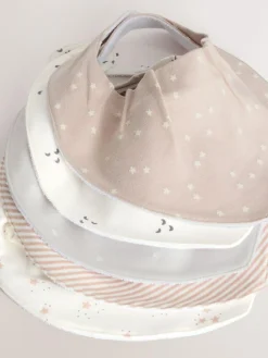 Online Next Neutral Baby Dribble Bibs 5 Pack