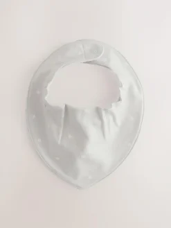 Online Next Neutral Baby Dribble Bibs 5 Pack