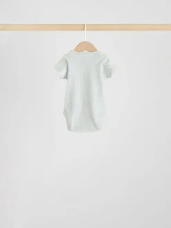 Best Next Neutral Baby Essential Short Sleeve Bodysuits 5 Pack