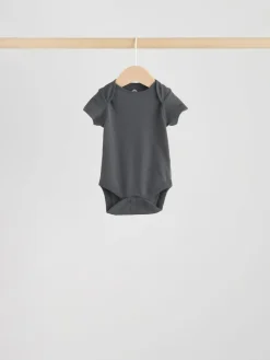 Best Next Neutral Baby Essential Short Sleeve Bodysuits 5 Pack