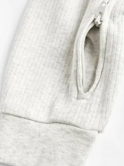 Next Neutral Baby Footless 2 Way Zip 100% Cotton Sleepsuits 3 Pack (0mths-3yrs)^BOY Nightwear|Baby Girls