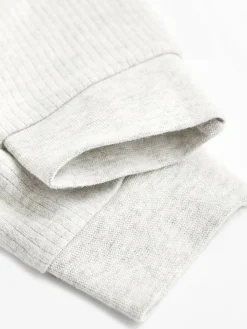 Next Neutral Baby Footless 2 Way Zip 100% Cotton Sleepsuits 3 Pack (0mths-3yrs)^BOY Nightwear|Baby Girls