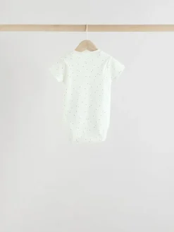Sale Next Neutral Baby Short Sleeve Bodysuits 5 Pack