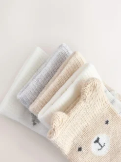 Online Next Baby Socks 5 Pack (0mths-2yrs) Neutral