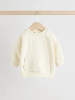 Outlet Next Neutral Baby Sweatshirt and Joggers Set 6 Piece (0mths-3yrs)