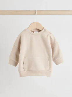 Outlet Next Neutral Baby Sweatshirt and Joggers Set 6 Piece (0mths-3yrs)