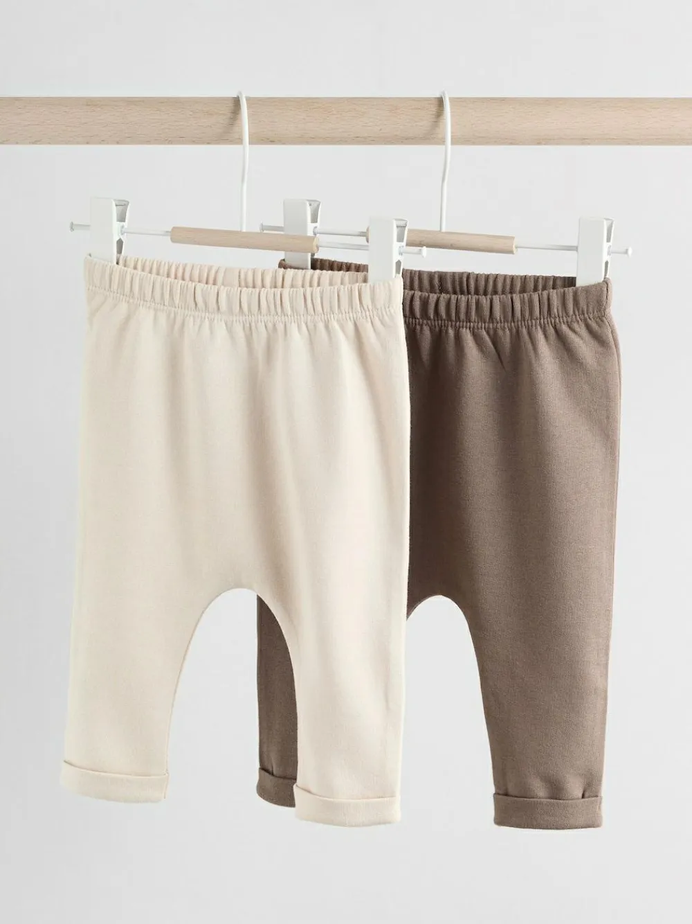 Next Neutral Bear Baby 100% Cotton Leggings 2 Pack (0mths-2yrs)^BOY Unisex|Pants & Leggings