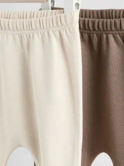 Next Neutral Bear Baby 100% Cotton Leggings 2 Pack (0mths-2yrs)^BOY Unisex|Pants & Leggings