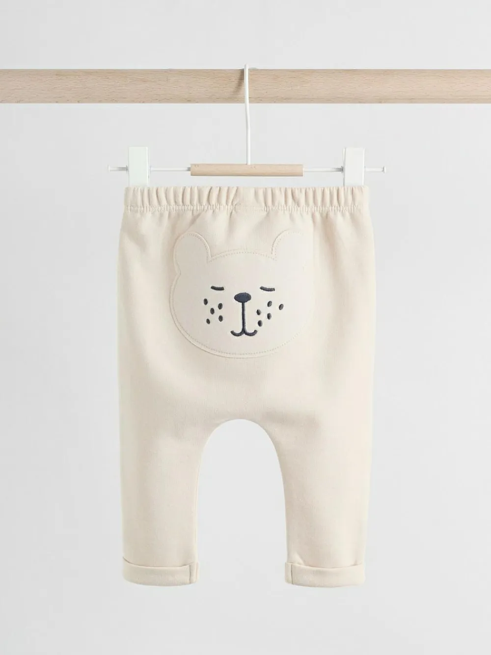 Next Neutral Bear Baby 100% Cotton Leggings 2 Pack (0mths-2yrs)^BOY Unisex|Pants & Leggings