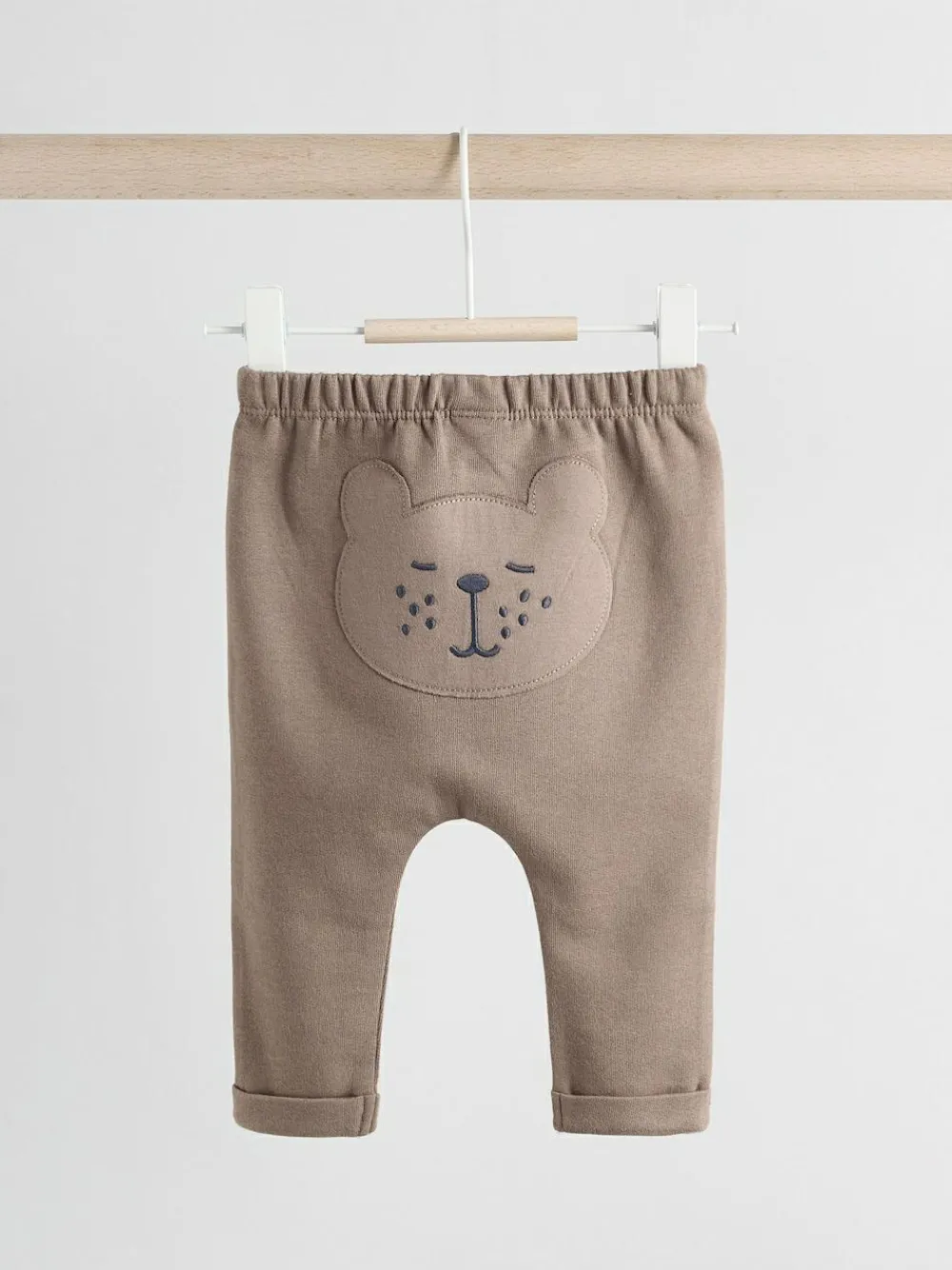 Next Neutral Bear Baby 100% Cotton Leggings 2 Pack (0mths-2yrs)^BOY Unisex|Pants & Leggings