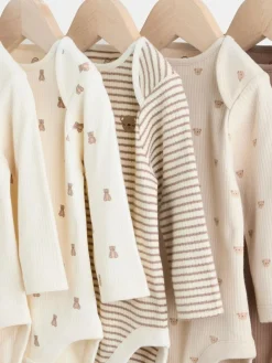 Next Baby Long Sleeve Bodysuits 5 Pack^BOY Baby Girls|Unisex